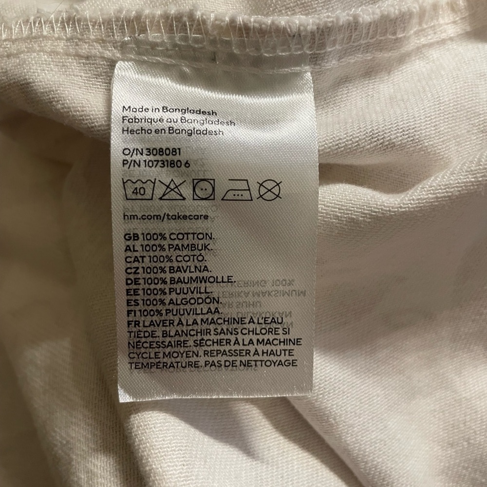 Smiley x H&M Jacket Graphic Relaxed Fit Streetwear Women's S Tan Beige Shacket - Picture 10 of 10